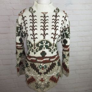 VTG Oversize Cozy Cotton Sweater Tunic Length